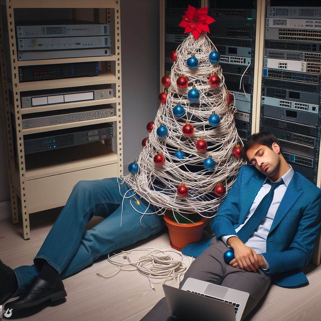 Some holiday, eh? I'm hoping the second body is behind the tree....